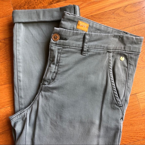 Anthropologie Pants - Pilcro Hyphen Green Cropped Cuffed Chinos Anthro